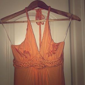 Sky Halter Maxi Dress